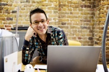 smiling software engineer